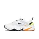 thumbnail image 1 of Zapatillas clásicas M2K Tekno blancas de platino puro, unisex, cómodas, de suela gruesa, estilo retro, informales, de caña baja, 1 of 4