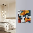 thumbnail image 4 of Yayeee Toggle Light Switch Wall Plate 2-Gang 4.56"x4.48" Decorative Outlet Cover, Abstract Wavy, 4 of 7