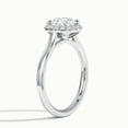 thumbnail image 2 of Ammo Jewel 1.7 Ct Round Cut Diamond Halo Engagement Ring - Lab-Created Simulated Diamond- 14K White Gold Plated- Prong Setting- Wedding Ring for Women - Perfect Gift for Weddings & Anniversary, 2 of 3