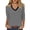 Black#9527, variant on CONZONE Womens Summer T-Shirts 3/4 Sleeve T Shirts for Women Casual V Neck Striped Lightweight Tees Soft Cozy Dailywear