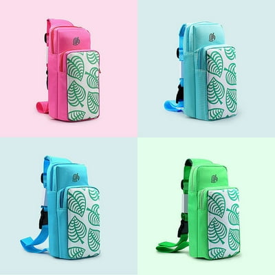 Buy Case Bag For Nintendo Switch Switch Lite Animal Crossing Leaf Pattern Travel Carrying Shoulder Crossbody Bag Case Cover Pouch Cute Girls Kids Portable Ns Accessories Blue Online In Vietnam