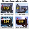 thumbnail image 6 of ZTTD Mailbox Numbers for Outside 5 Sets 0-9 Reflective Number Stickers Strong Self Adhesive Address Numbers for Houses Gold 3 Inch, 6 of 9