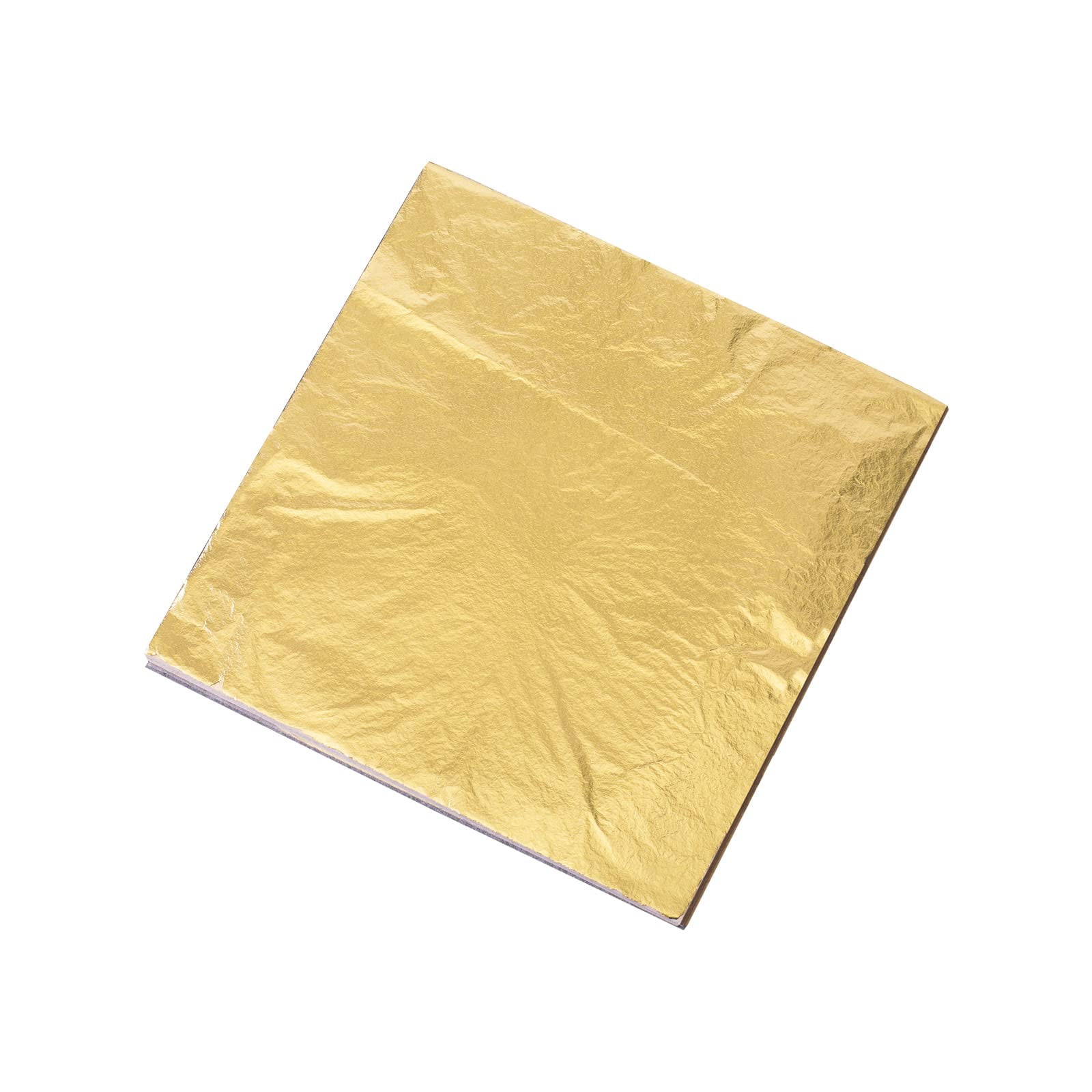200pcs Gold Leaf Sheets Imitation Gold Silver Leaf Sheets Metallic Leaf for  Gilding Crafts, Nail Arts, Furniture Decoration,Paintings(5.5×5.5inches) 