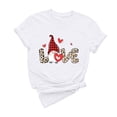 thumbnail image 2 of Meichang T-Shirt de la Saint-Valentin pour Femmes, Imprimé Cœur Mignon, Manches Courtes, Col Rond, Coupe Ample, 2 of 6