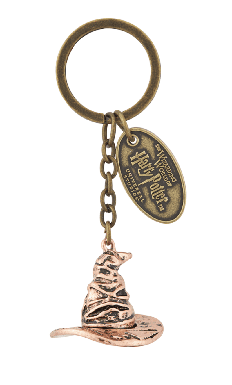 New Universal Studios Wizarding World Of Harry Potter Sorting Hat PVC Keychain 