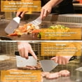 thumbnail image 5 of Griddle Accessories Kit,  29 PCS Flat Top Grill Accessories for Blackstone and Camp Chef, Metal Spatula Set with Burger Press, Melting Dome, Scraper, Tongs, Carry Bag for Outdoor Grilling BBQ, 5 of 7