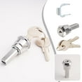 thumbnail image 3 of SharkTRUE Toolbox Lock with Keys, Cabinet Tool Box Locks Replacement, Universal Iron Cabinet Insert Linkage Drawer Locks Set, 3 of 8