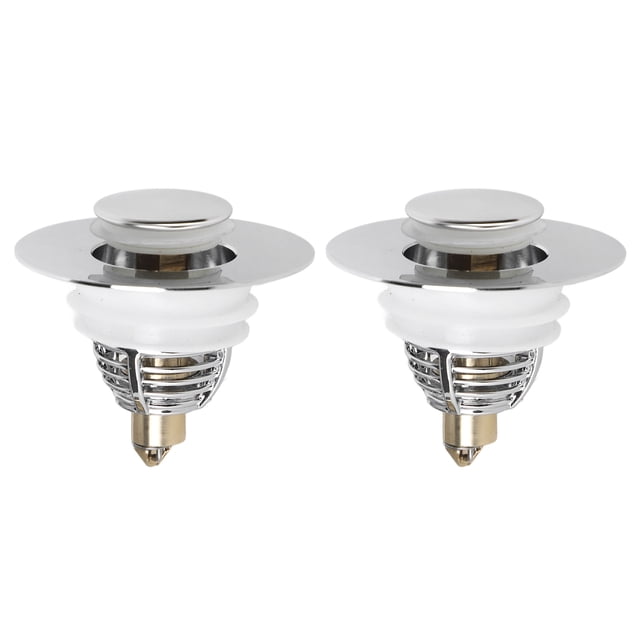2 tapones para lavabo de baño, tapón de drenaje emergente para lavabo de baño