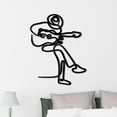 thumbnail image 3 of Handmadetneonsign Guitarist Line Art Wall Sign, Guitarist Metal Sign Wall Decor, Entertainment Metal Decor, 3 of 5