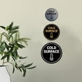 thumbnail image 2 of Circle Cold Surface Sign (Red) - Large, 2 of 4