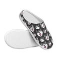 thumbnail image 3 of Daiia HUSKY Face Print Women’s Fuzzy Slippers Memory Foam Lightweight House Shoes Cozy Loafer Flannel House Shoes-40/41, 3 of 7