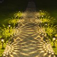 thumbnail image 4 of FKHouse 8 Pack Solar Pathway Lights, Solar Garden LED Lights Outdoor Warm White, for Yard, Patio, Landscape, Walkway (Brown), 4 of 9