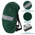 thumbnail image 3 of Uxcell 65-75L Waterproof Backpack Rain Cover with Reflective Strap XL Dark Green, 3 of 6
