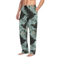 thumbnail image 2 of FORMRS Mens Pajama Pants with Pockets Soft Cotton Sleepwear Lounge Bottoms, Sizes S-2XL, Mystic Crows Pattern, 2 of 7