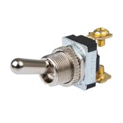 BEP SPST Chrome Plated Toggle Switch - 11/16 Handle - OFF/ON [1002021]
