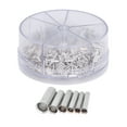 thumbnail image 4 of 1900Pcs Wire Ferrule Copper Crimp Terminals Non Insulated 0.5-2.5mm² Connector 14-22 AWG Set Kit With  Electrical For DIY, 4 of 8