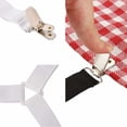 thumbnail image 2 of Correas para Sábanas Triángulo Sujetador De Sábana Ajustable Soporte De Colchón Elástico Tirantes Tensores De Sábanas Ajustables Correa De Colchón 4 Piezas Blanco, 2 of 5