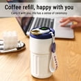 thumbnail image 3 of Termo de café LWITHSZG, botella de café, botella con infusor de té con tapa, botella de agua deportiva inteligente con pantalla LED de temperatura, botella de agua con aislamiento al vacío de doble, 3 of 6