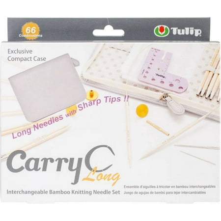 UPC: 0846550015879 | Tulip Carry C Interchangeable Bamboo Knitting Needle Long Set of 11 Needles