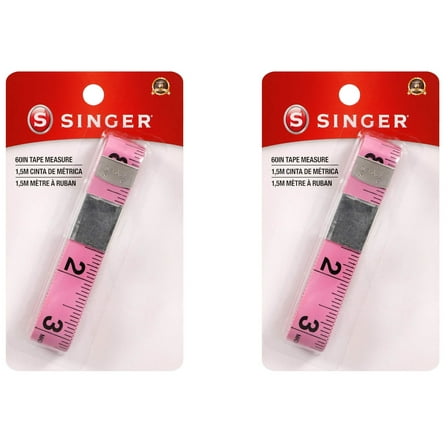 2-pack - Singer Vinyl Tape Measure, 60" Pink (00218)