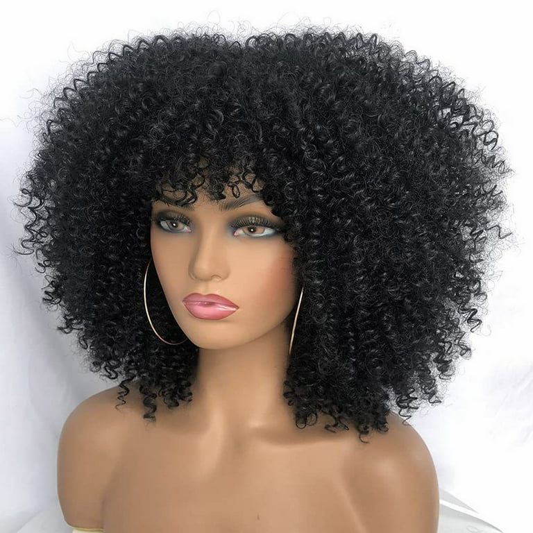 Curly human hair wigs for black women