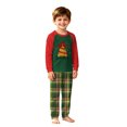 thumbnail image 2 of Onlypjs Family Christmas Pajamas Matching Sets Forest Green Teacher Tree Raglan Tops Tartan Plaid Pants Holiday Sleepwear for Couples, Men and Women, 2 of 5