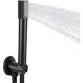 thumbnail image 1 of AIR-Brass Hand Held Shower Head, Luxury High Pressure Showerhead Kit with Wall Connector and Hose Set, for Bathroom Showering System Contemporary Round Style (Matte Black), 1 of 4
