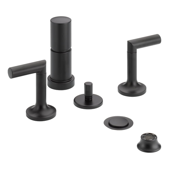 Open Box Brizo 68475 Odin Widespread Bidet Faucet - Black