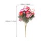 thumbnail image 3 of 2 unids Simuled Rose Ramo Decoración Hogar DIY Flower Ornament Boda Flor Prop, 3 of 6