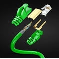 thumbnail image 5 of Cat 7 Ethernet Cable 25 ft - High-Speed Cat7 Internet & Network LAN Patch Cables, RJ45 Connectors - Perfect for Gaming, Streaming, and More (Green), 5 of 7