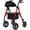 Red, variant on All-Terrain Rollator Walker, 10” Wheels Mobility Walker for Seniors, Red