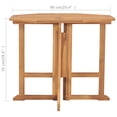thumbnail image 3 of vidaXL 35.4 in Solid Teak Wood Folding Outdoor Dining Table, 3 of 4