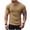 Khaki, variant on Timoontee Men's Short Sleeve T-Shirt Round Neck Solid Color Athletic Durable All Season Easy Care Everyday Wear Versatile Style Brown M