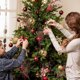 thumbnail image 4 of 32in Christmas Long Cuttings Gold Powder Christmas Party Decoration Ball Branches Berry Sequins Bunchs, 4 of 6