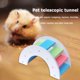 thumbnail image 4 of Juguetes de ejercicio de escalada de animales pequeños de hámster de madera (puente de arco iris blanco) Tmvgtek Para estrenar, 4 of 8