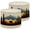 Color 2, variant on Linen Drum Lamp Shades Rustic Log Cabins Serene Forest Landscape Majestic 13" x 13" x 10" Lampshade for Table Lamps Floor Lamps Lamp Shade Replacement Easy Assembly Required