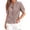 Brown, variant on Womens Shirts Plaid Checked Pattern Button Down Short Sleeve Loose Fit Blouse Tops Summer Lightweight Breathable Cotton Blend Technical Apparel Blue M