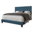 thumbnail image 5 of Home Design Dillon Full Tufted Upholstered Panel Bed Frame with Button Tufting and Foam-Filled Headboard, Denim Blue, Easy Assembly, 5 of 5