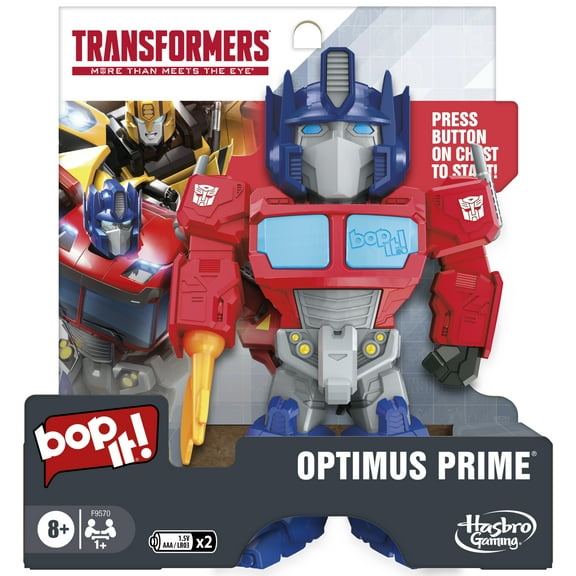 Bop It! Optimus Prime Edition Game, Kids Games for 1 or More Players, Transformers Toys, Ages 8  (Walmart Exclusive)