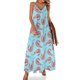 thumbnail image 1 of Vestido sin mangas de camarones Vestido para niñas Vestido de dama de honor mujer Vestido largo, 1 of 7