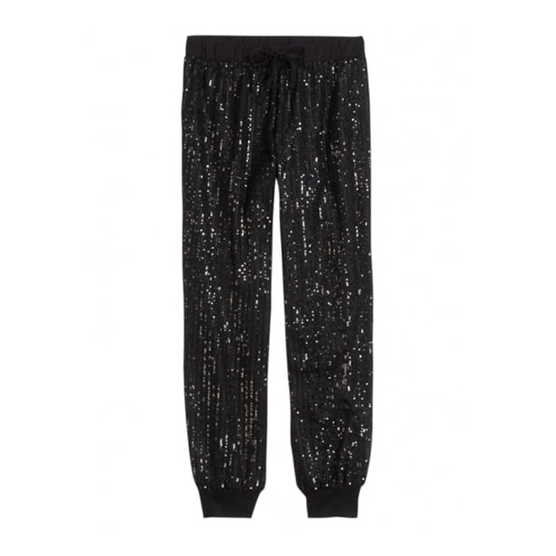 Pantalones casuales de Salón con lentejuelas de Justice Girls negro 7 Justice Salón