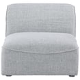 thumbnail image 4 of Meridian Furniture Miramar Grey Durable Linen Textured Armless, 4 of 8