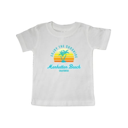 

Inktastic Summer Enjoy the Sunshine Manhattan Beach California in Blue Gift Baby Boy or Baby Girl T-Shirt