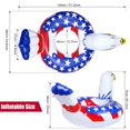thumbnail image 2 of Tubo inflable para piscina Bheddi American Eagle con válvulas rápidas, 2 of 7