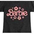 thumbnail image 3 of Barbie - Barbie One Color Retro Flowers - Girls Fitted Short Sleeve Graphic T-Shirt, 3 of 5