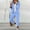 Blue, variant on Blazer Sets Women 2 Piece Outifits Open Front Lapel Blazer Jackets and Drawstring Slim Fit Pants Elegant Business Casual Office Suit Set