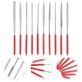 thumbnail image 5 of FONDOTIN Needle File Set with Red Rubber Handles for , Jewelry, Woodworking, Metalworking, and Craft Projects, 5 of 7