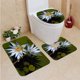 thumbnail image 1 of ABPHQTO Nymphaea nouchali Nymphaea stellata también conocida como plantas acuáticas Star Water Lily en jardines Brasilias 3 piezas Alfombra de baño Alfombra de contorno y tapa de inodoro ABPHQTO Cont-CHAPPLE-31000, 1 of 2