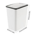 thumbnail image 3 of QuLuJing Bathroom Trash Can with Lid Garbage Can with Press Lid Plastic Wastebasket with Popup Lid for Toilet office Bedroom Living Room, Must Haves for Home, 3 of 6