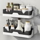 thumbnail image 2 of 2 / Set Estante champú Organizador de baño Cesta Orificio de drenaje Gris Sunnimix Rack de almacenamiento de montaje en pared, 2 of 8